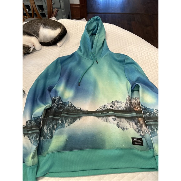 Wesc Other - WESC Mike Northern Light Unisex Hoodie Beautiful Graphics Size Medium Pre-owned
